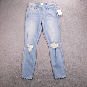 MOTHER x MIRANDA Jeans Womens Size 27 Easy Does It Ankle Skinny Thanks Denim NEW